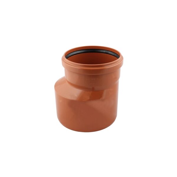 Reductie PVC portocalie FI250 x FI200 mm, cu garnitura - imagine 1