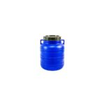 Bidon plastic 40L cu capac metalic și mânere laterale