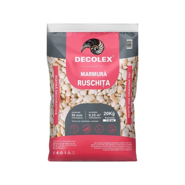 Piatră decorativă Marmură Ruschița concasată 7-15 mm, 20 kg, DecoLex - imagine 1