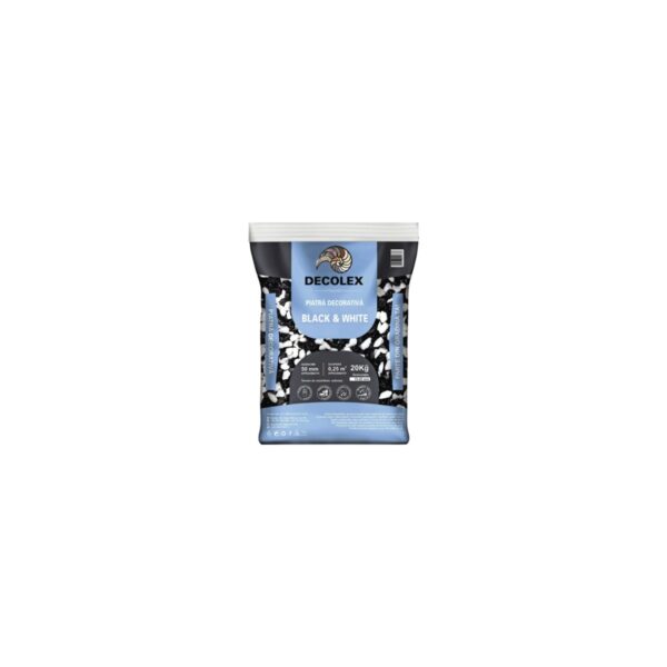 Piatră decorativă DecoLex Black & White 50-70 mm, 20 kg - imagine 1