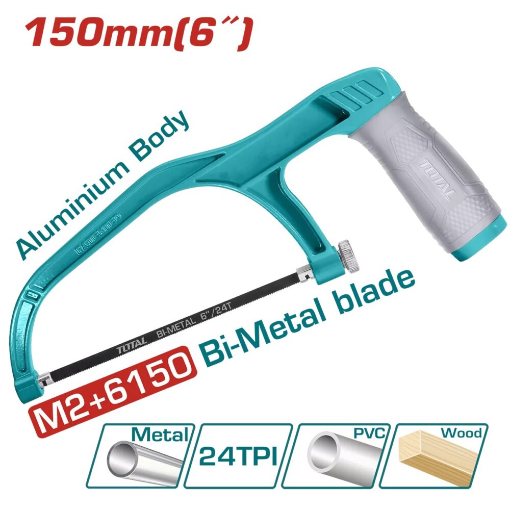 Minifierăstrău pentru metal Total THMHF1503, 150 mm, corp aluminiu - imagine 1