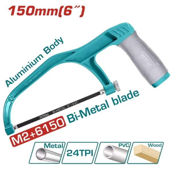 Minifierăstrău pentru metal Total THMHF1503, 150 mm, corp aluminiu - imagine 1