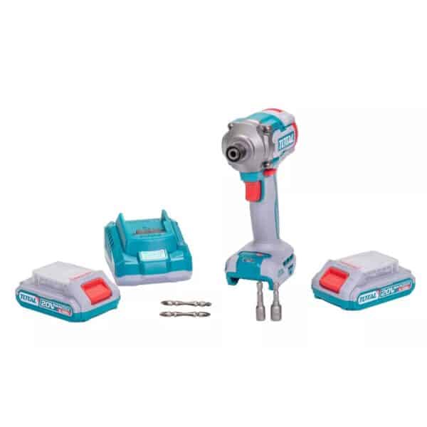 Mașină de înșurubat cu impact pe acumulator Total TIRLI2028, 20V, 2x2.0Ah, brushless - imagine 1