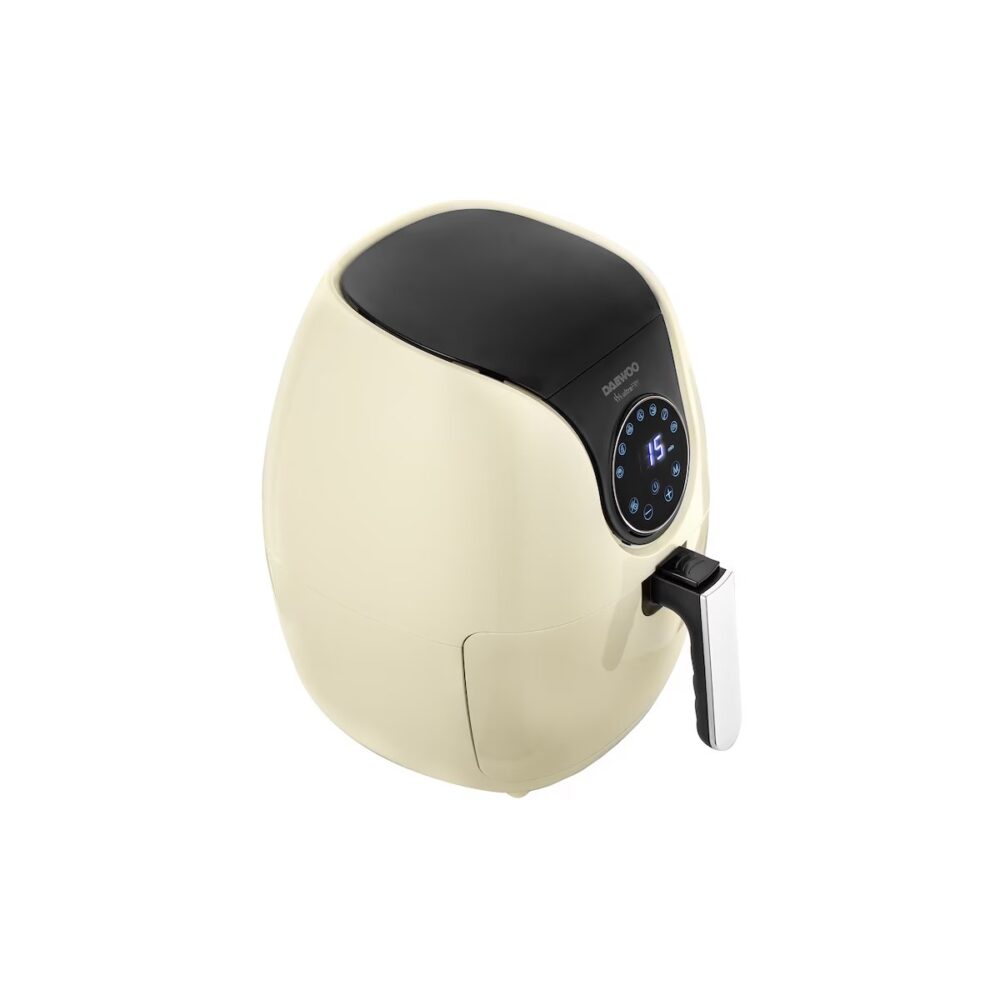 Friteuză cu aer cald Daewoo DAF2000 ultraFRY, Control Digital, Crem - imagine 2