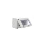 Doză aparentă Gewiss GW27044, 4 module, cu capac transparent