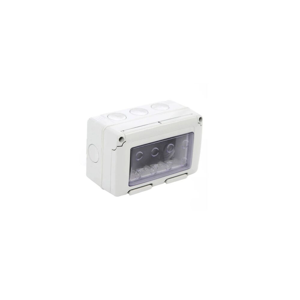 Doză aparentă Gewiss GW27044, 4 module, cu capac transparent - imagine 2