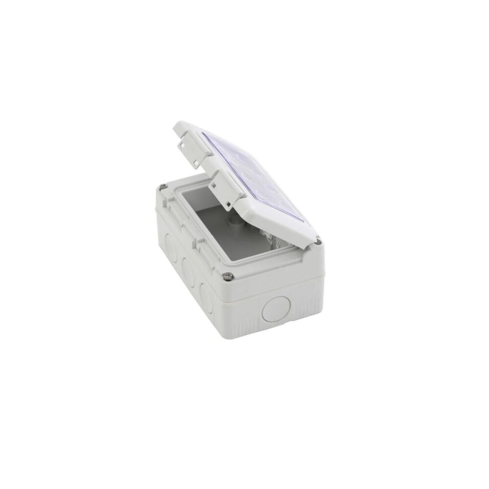 Doză aparentă Gewiss GW27044, 4 module, cu capac transparent - imagine 3