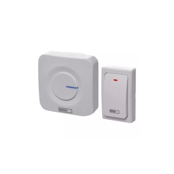 Sonerie fără fir EMOS P5729, rază 180m, 36 melodii, buton fără baterie - imagine 1