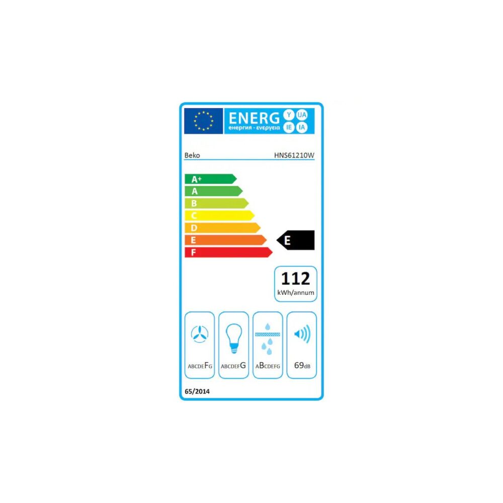Hotă tradițională Beko HNS61210W, Albă, 3 trepte de viteză - imagine 4