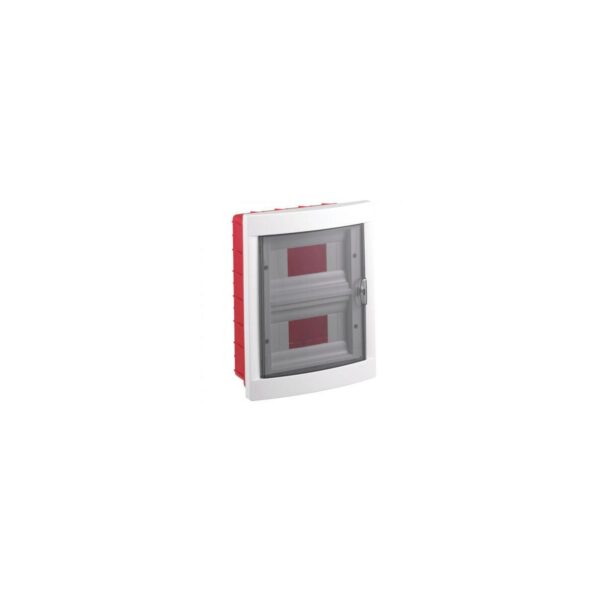 Tablou electric încastrat Viko, 16 module, ușă transparentă - imagine 1