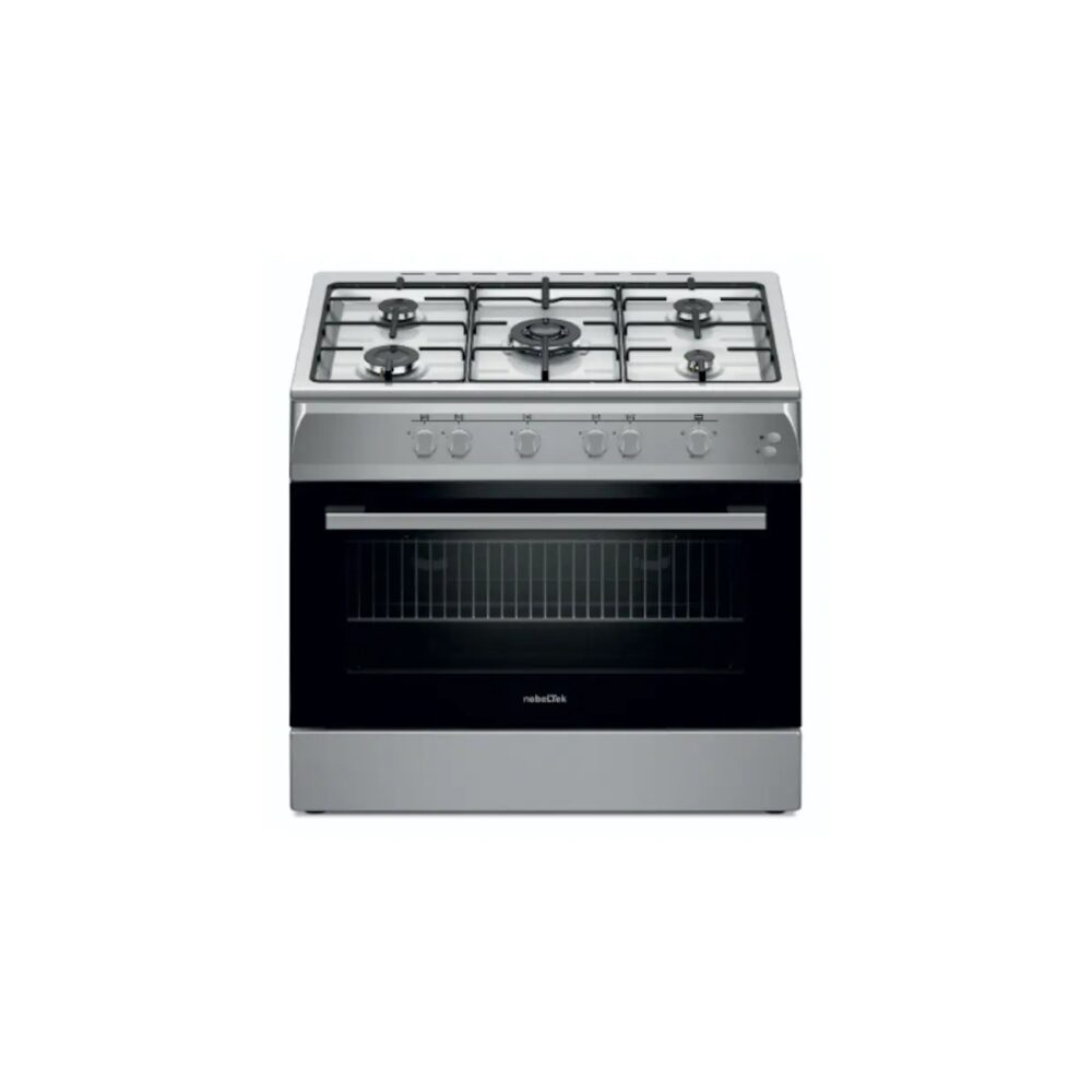Aragaz NobelTek NLT 6903IX/G1, 5 Arzătoare pe Gaz, Inox - imagine 1