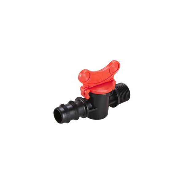 Robinet cu levier pentru tub de picurare, filet exterior, 1" - imagine 1