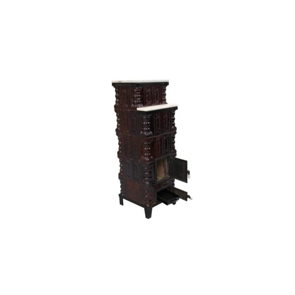 Sobă de teracotă 5R model M, plită marmură - imagine 1