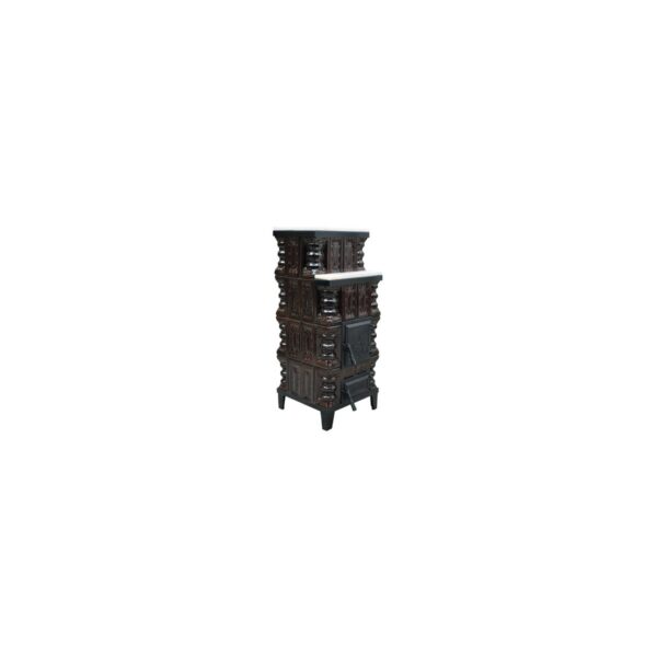 Sobă teracotă 4R M, 4 coloane decorative din fontă - imagine 1