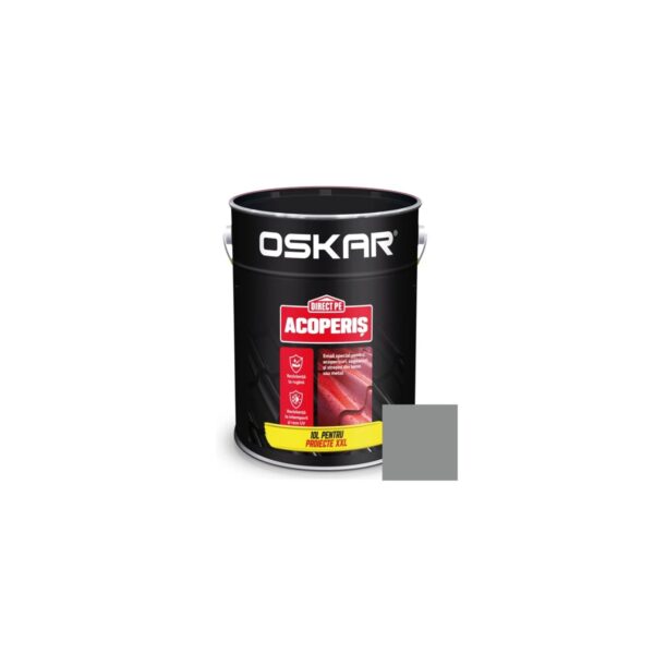Vopsea Oskar pentru Acoperiș 10L Argintiu - imagine 1