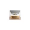 Lavoar ceramic Rea TR8271 oval pe blat auriu cu baterie - imagine 3