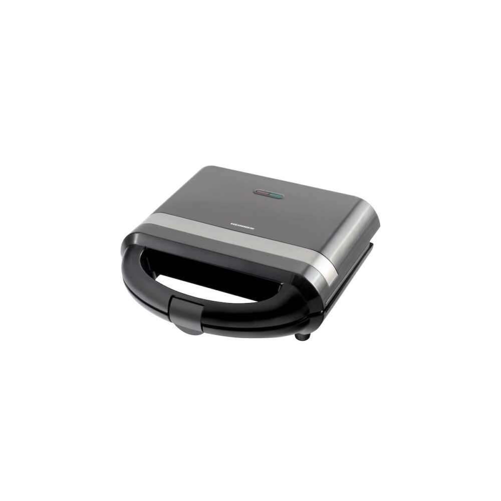 Sandwich maker Heinner SMH700BK, plăci grill tip grătar - imagine 1