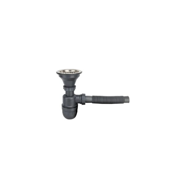 Sifon inox pentru lavoar HGT680828 cu evacuare flexibilă - imagine 1