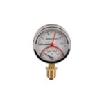 Termomanometru Radial Evo Sanitary 80 mm 10 bar 120°C cu Supapă 1/2"