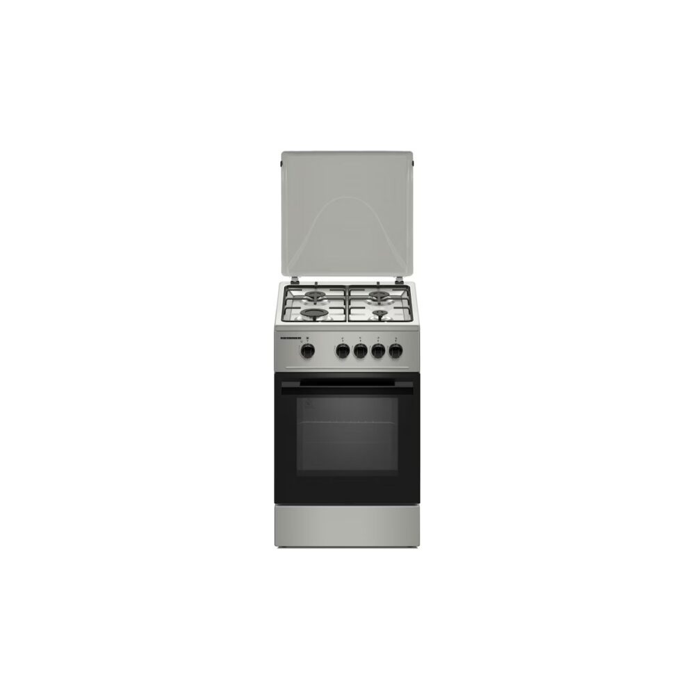 Aragaz Heinner HFSC-K50SL, 4 arzătoare pe gaz, cuptor cu grill - imagine 1