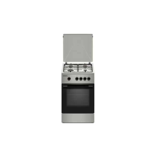 Aragaz Heinner HFSC-K50SL, 4 arzătoare pe gaz, cuptor cu grill - imagine 1