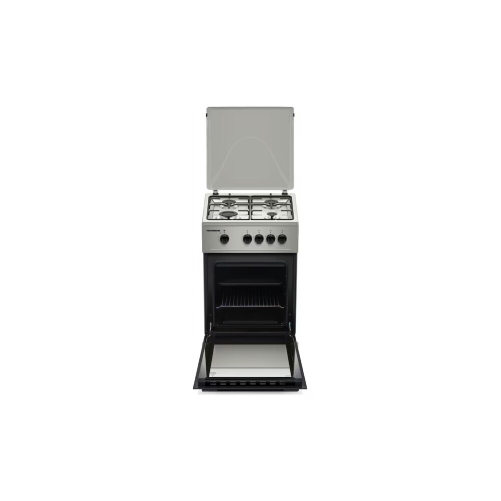 Aragaz Heinner HFSC-K50SL, 4 arzătoare pe gaz, cuptor cu grill - imagine 2