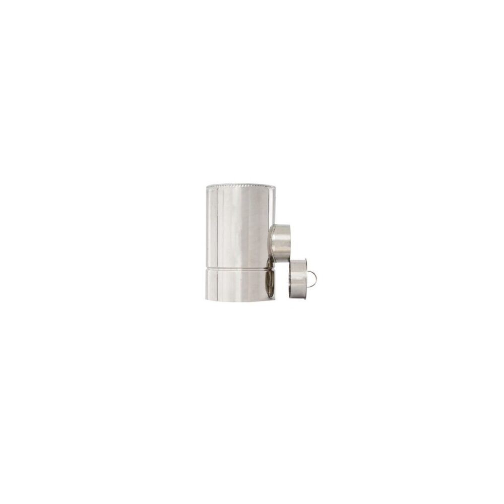 Ușiță de inspecție inox 0,5 mm D200 mm, accesoriu coș de fum - imagine 1