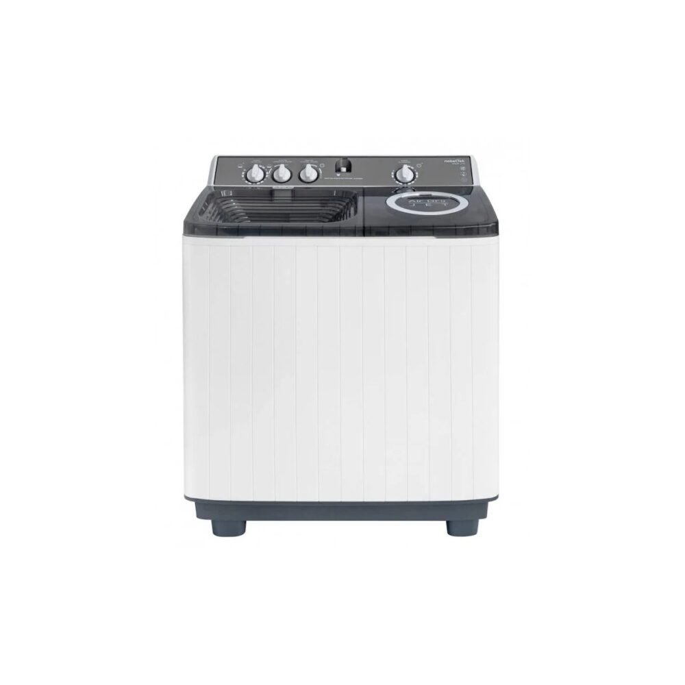 Mașină de spălat rufe semiautomată Nobeltek NSWM12.7S, două cuve, 12.7 kg - imagine 1