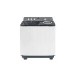 Mașină de spălat rufe semiautomată Nobeltek NSWM12.7S, două cuve, 12.7 kg