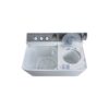 Mașină de spălat rufe semiautomată Nobeltek NSWM12.7S, două cuve, 12.7 kg - imagine 4