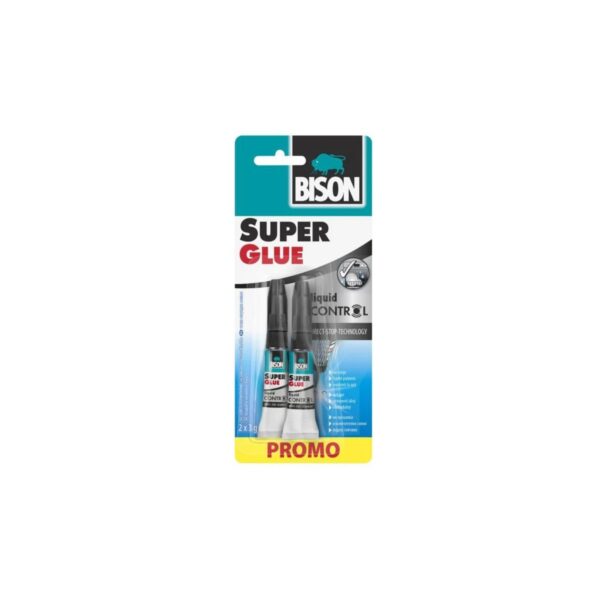 Adeziv Bison Super Glue Control Liquid 2x3g - imagine 1