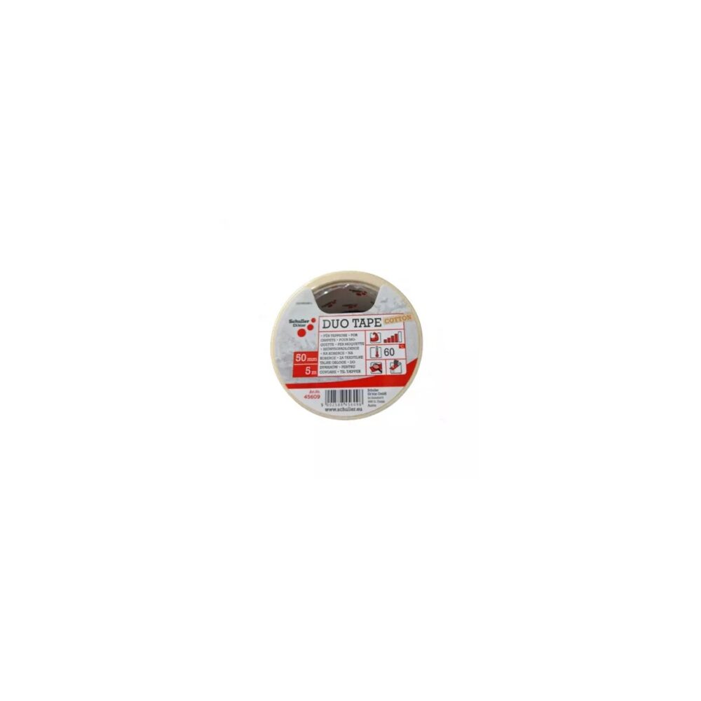 Bandă dublu adezivă Schuller Duo Tape Cotton 50mm x 5m pentru covoare - imagine 1