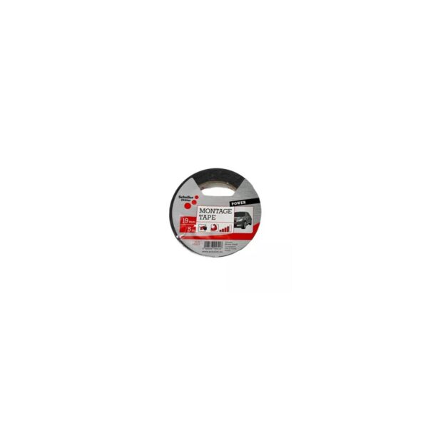 Banda montaj Schuller 19mm x 5m, neagră, 45621 - imagine 1