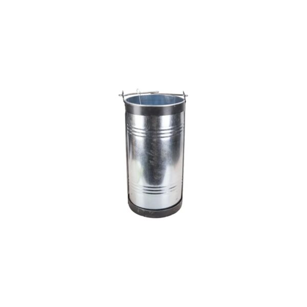 Galeată cilindrică metalică galvanizată cu mâner articulație - imagine 1