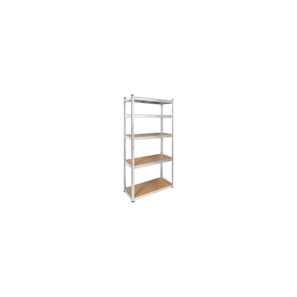 Raft metalic Rebel RB-1250, 5 polițe MDF, 180x90x40 cm - imagine 1