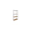 Raft metalic Rebel RB-1250, 5 polițe MDF, 180x90x40 cm - imagine 1