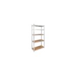 Raft metalic Rebel RB-1250, 5 polițe MDF, 180x90x40 cm
