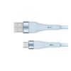 Cablu USB la Micro USB Kriger&Matz KM1270-1BL silicon, 1 m, albastru - imagine 1
