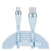 Cablu USB la Micro USB Kriger&Matz KM1270-1BL silicon, 1 m, albastru - imagine 2