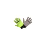 Mănuși de lucru mecanice Yakola, palmă nitril gri, dos fluorescent galben-verde, CE
