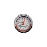 Termomanometru axial cu supapă de reținie Evosanitary 80 mm, 10 bar, 120°C, 1/2"