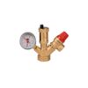 Sistem siguranță încălzire Evosanitary HGT 684005, 1", alamă, cu manometru - imagine 1