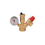 Sistem siguranță încălzire Evosanitary HGT 684005, 1", alamă, cu manometru