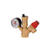 Sistem siguranță încălzire Evosanitary HGT 684005, 1", alamă, cu manometru - imagine 3