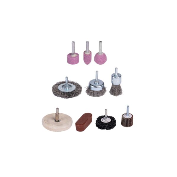 Set accesorii hobby pentru lustruit și ceruit Evotools HGT 684687, 10 piese - imagine 1