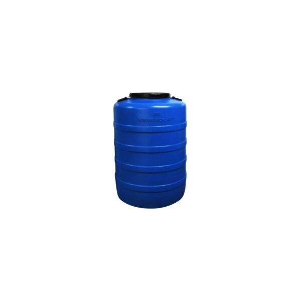 Bidon plastic agricol 200L cu mâner asamblat și capac, albastru - imagine 1