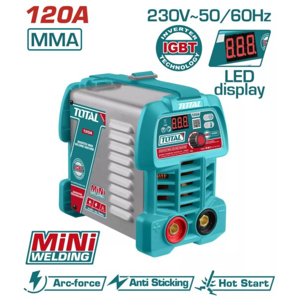 Aparat de sudură Inverter MMA Total TW212049E, 120A, IGBT - imagine 1