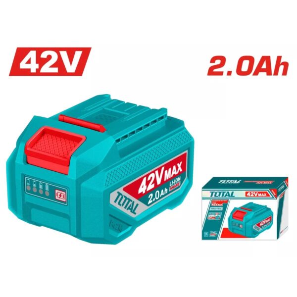 Acumulator Li-Ion 42V Max 2.0Ah Total TFBLI42201E, 42Vmax Share - imagine 1