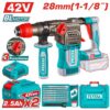 Ciocan rotopercutor cu acumulator TOTAL 42V Max 28mm, 2x2.5Ah Li-Ion, motor brushless - imagine 1