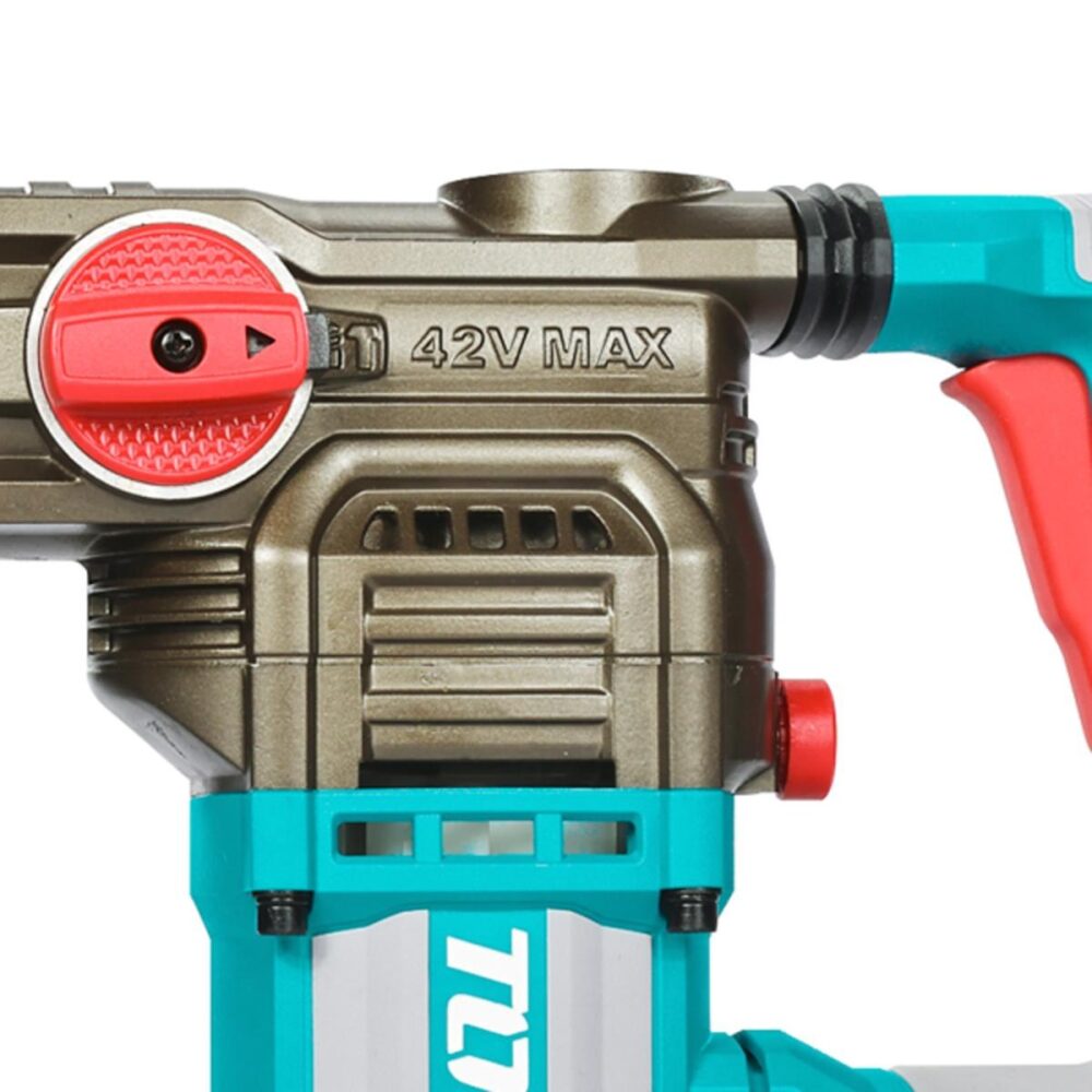 Ciocan rotopercutor cu acumulator TOTAL 42V Max 28mm, 2x2.5Ah Li-Ion, motor brushless - imagine 4